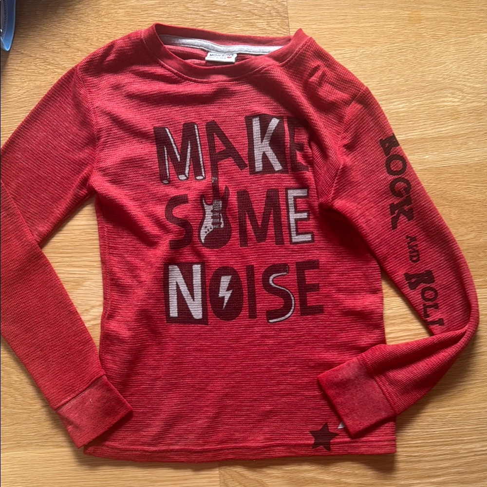 Red Kids Long Sleeve Shirt